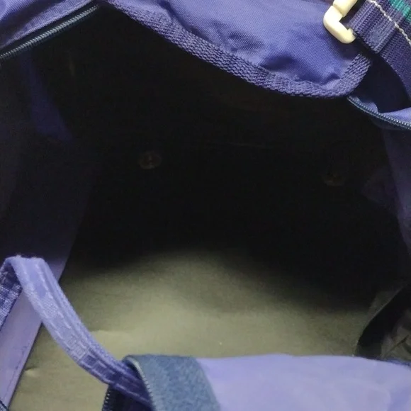 Purple Travel Gym Bag with Shoulder Strap - Picture 13 of 13